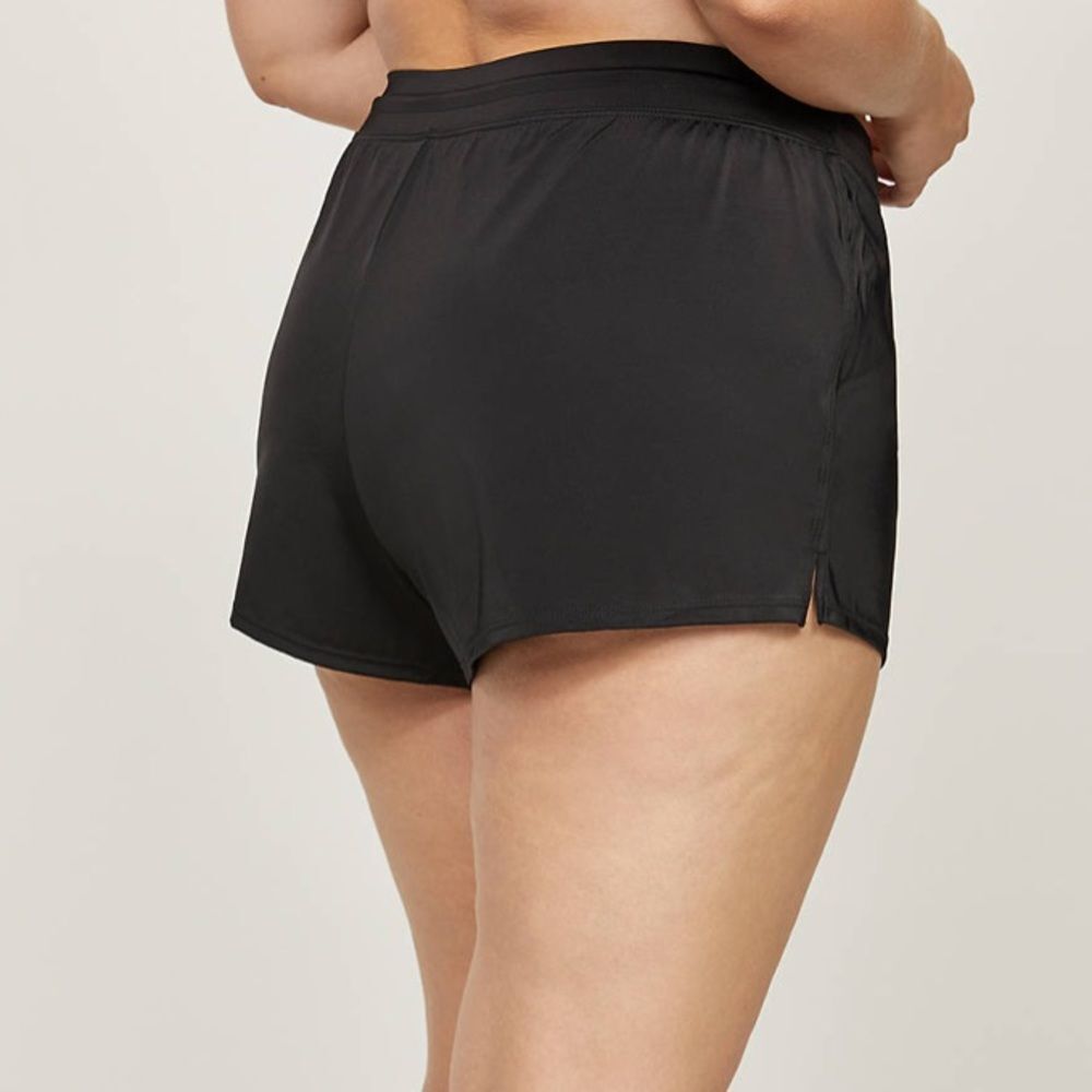 Cacique Black Swim Bathing Suit Shorts 28 NEW